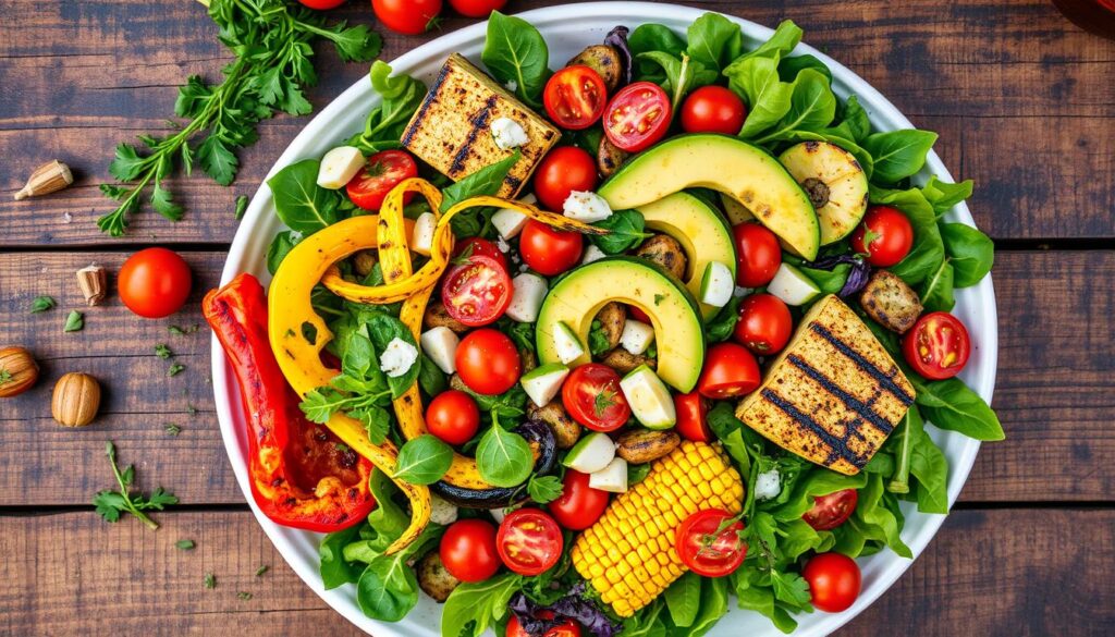 grilled vegetarian salad recipes