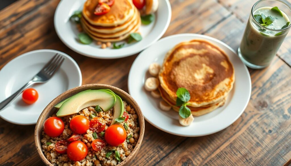 high protein vegetarian breakfast