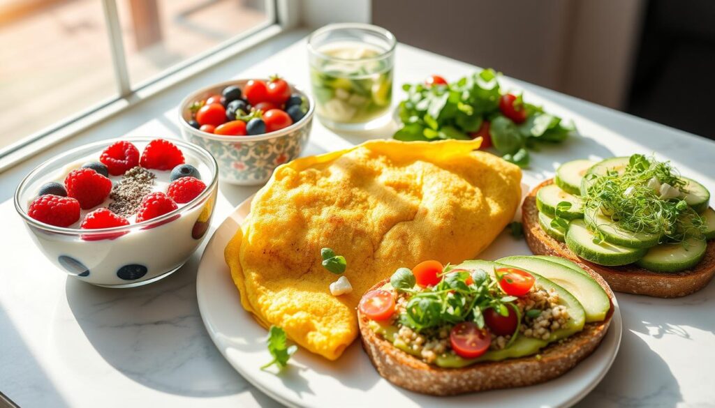 vegetarian high protein breakfast