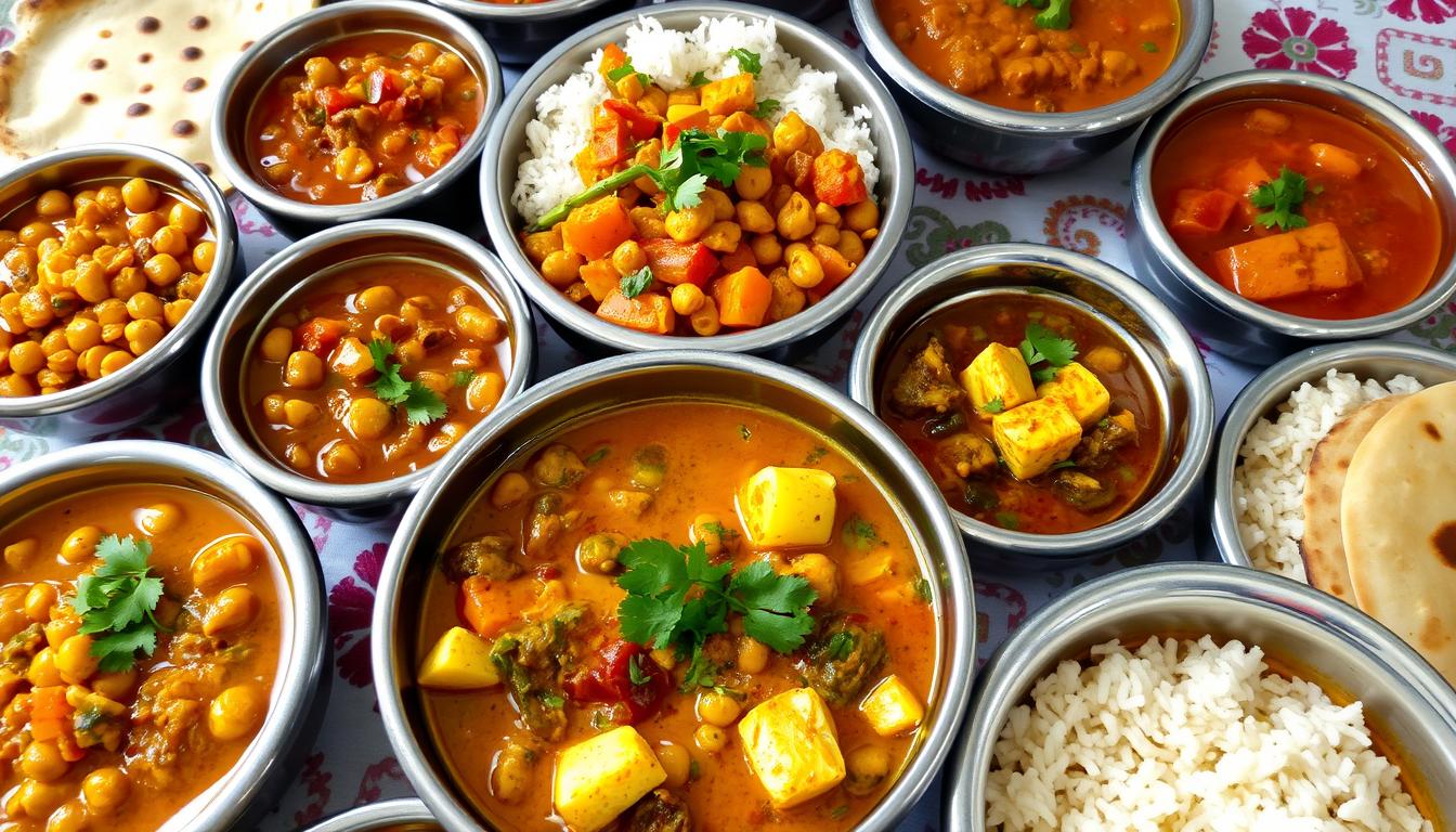 homemade vegetarian curries